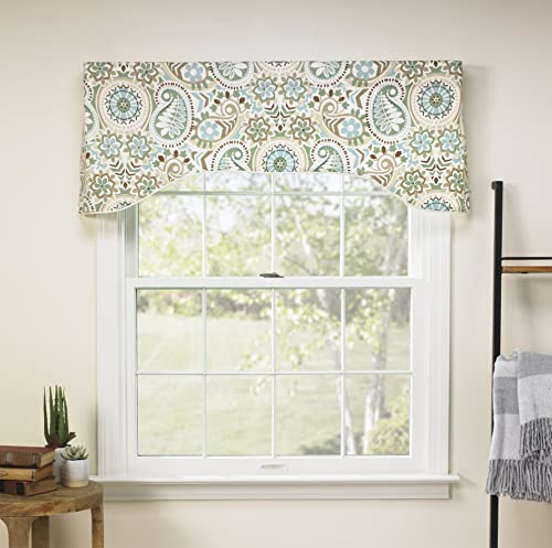 Latte Lined Arched Valance, 50 by 17-Inch N915