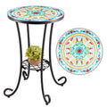 Side Table with Ceramic Tabletop D3830