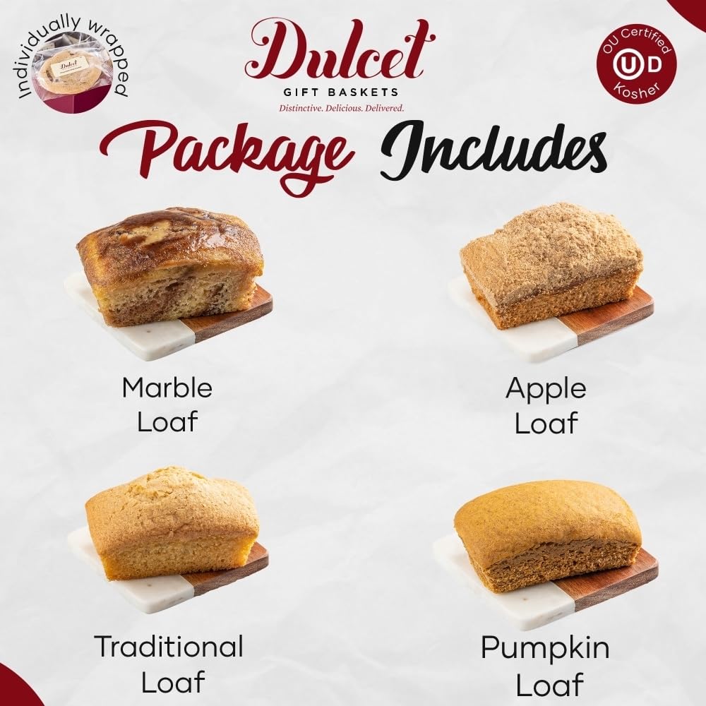 Tea Loaf Assortment with Marble, Apple Cinnamon & Pumpkin Cake E52695