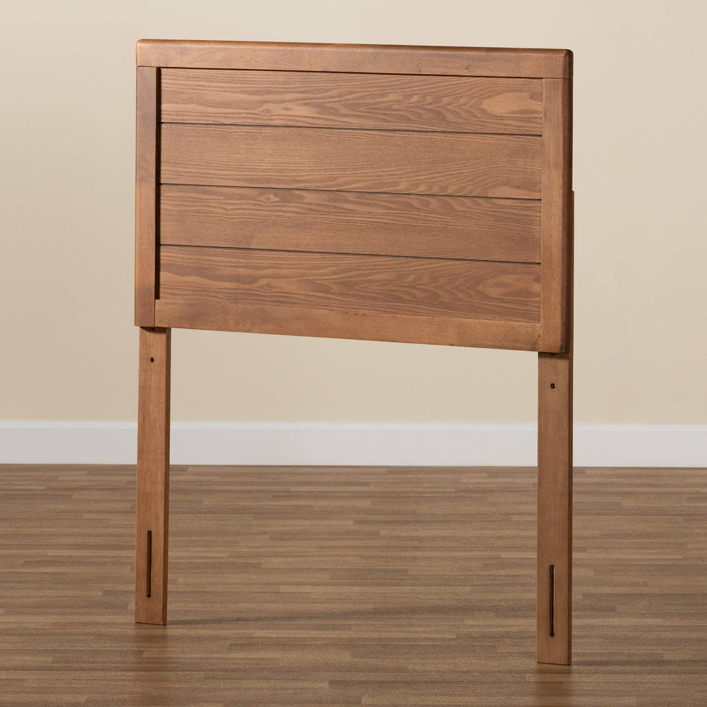 Walnut Brown Finished Wood Twin Size Headboard X33817
