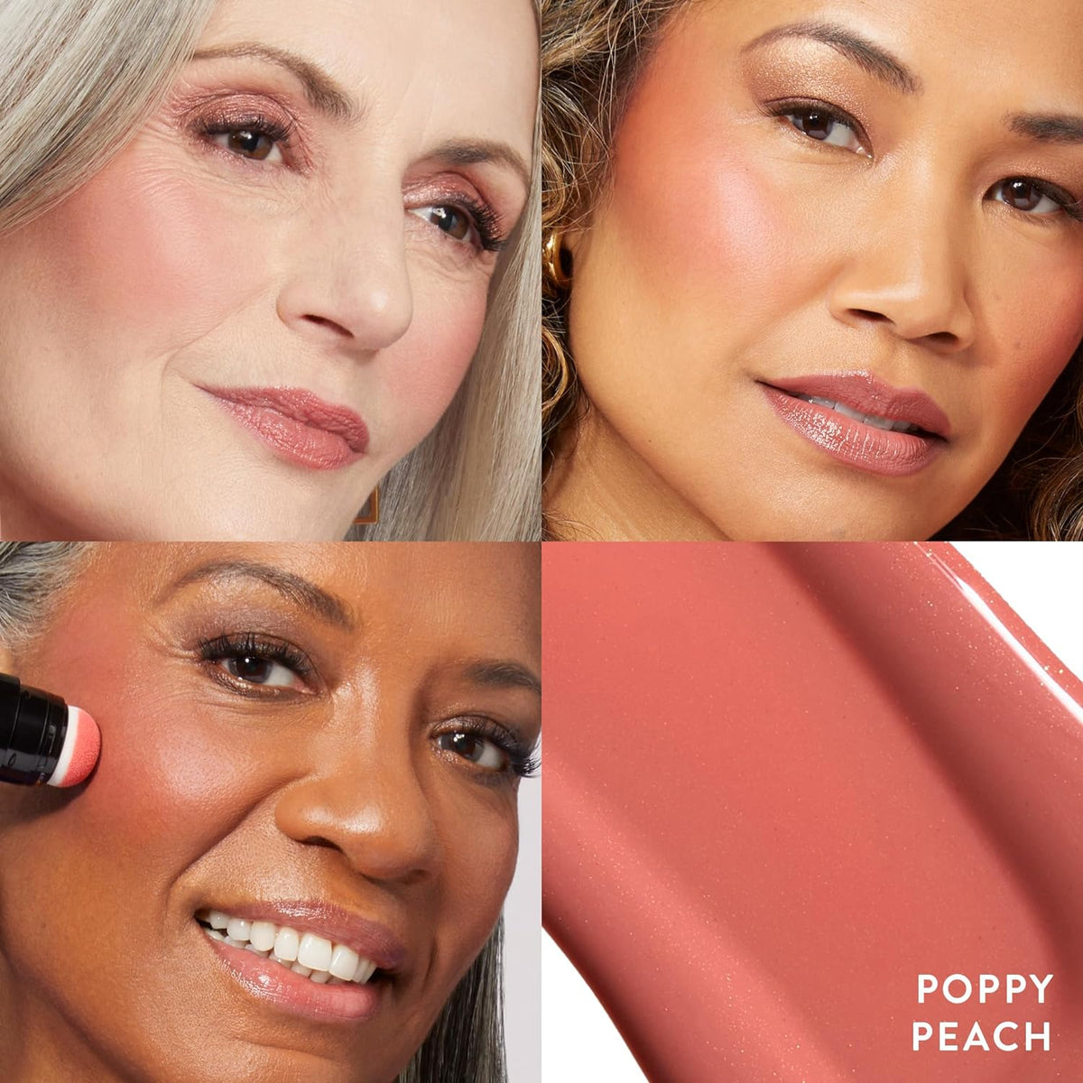 Serum Blush Cheek Tint, Poppy Peach + Sheer Hydrating Lipstick, Peach Bellini Y9719