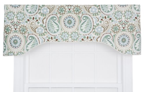 Latte Lined Arched Valance, 50 by 17-Inch N915