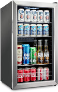 101 Can Stainless Steel Beverage Refrigerator B1625