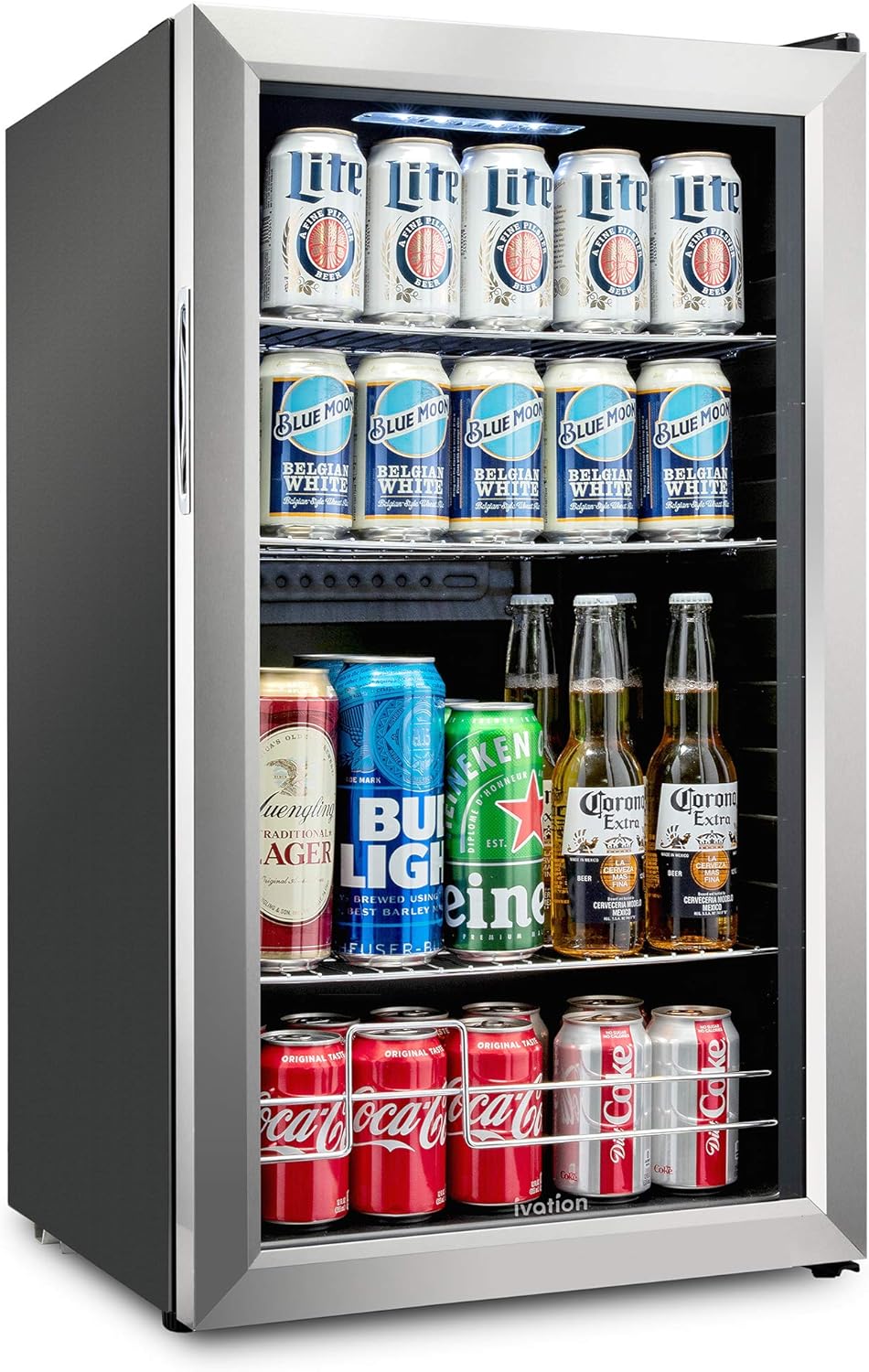 101 Can Stainless Steel Beverage Refrigerator B1625