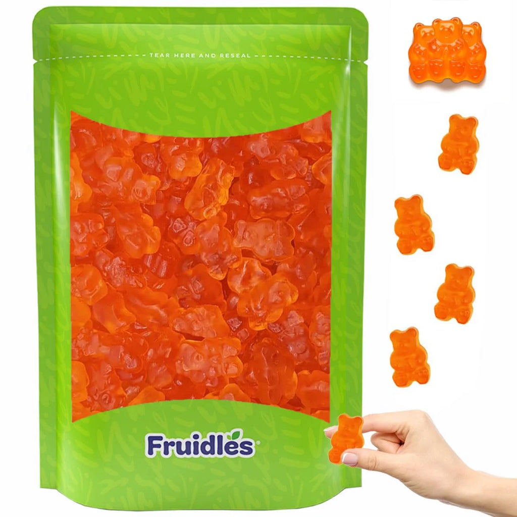 Orange Gummi Bears Candy 2 Pound Bag U3517