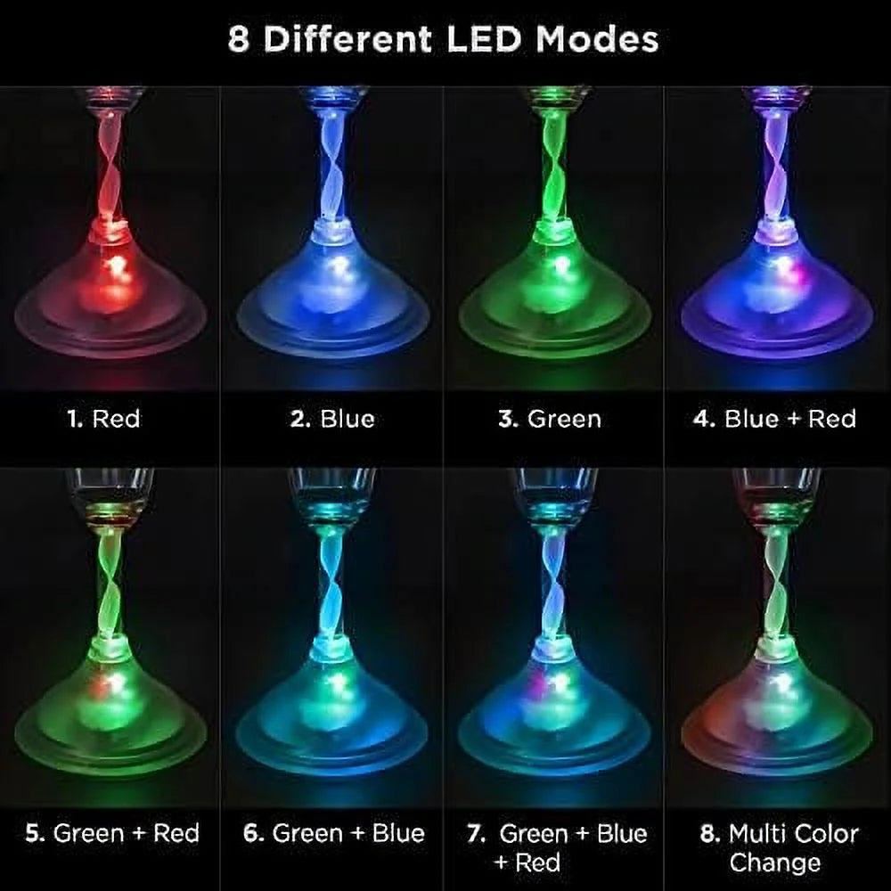 6 Oz LED Light Up Champagne Flutes Set Of 6 K76570