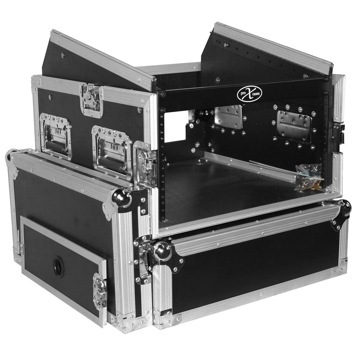 6U Rack x 10U Top Mixer DJ Combo Flight Case G440672