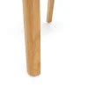 Light Beige Fabric Oak Upholstered Dining Chairs, Set of 2 Q57810