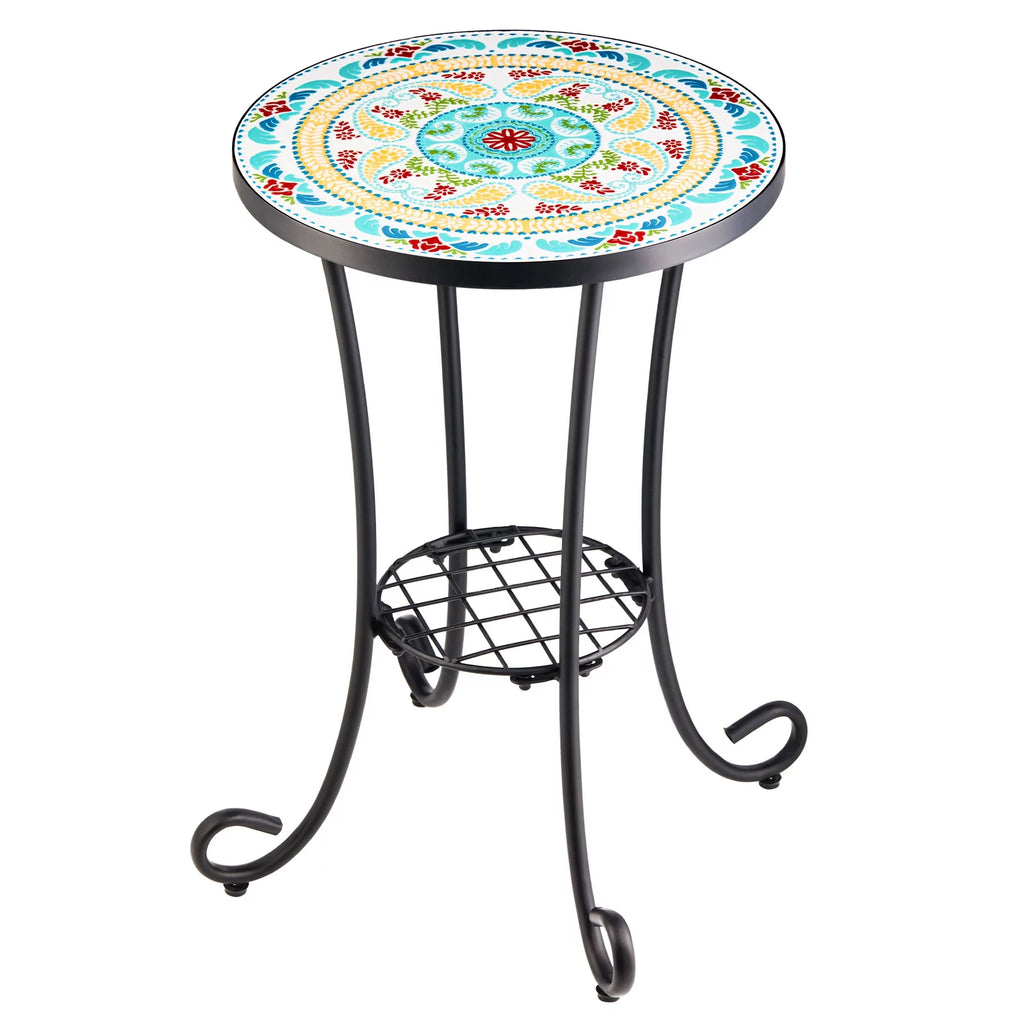 Side Table with Ceramic Tabletop D3830