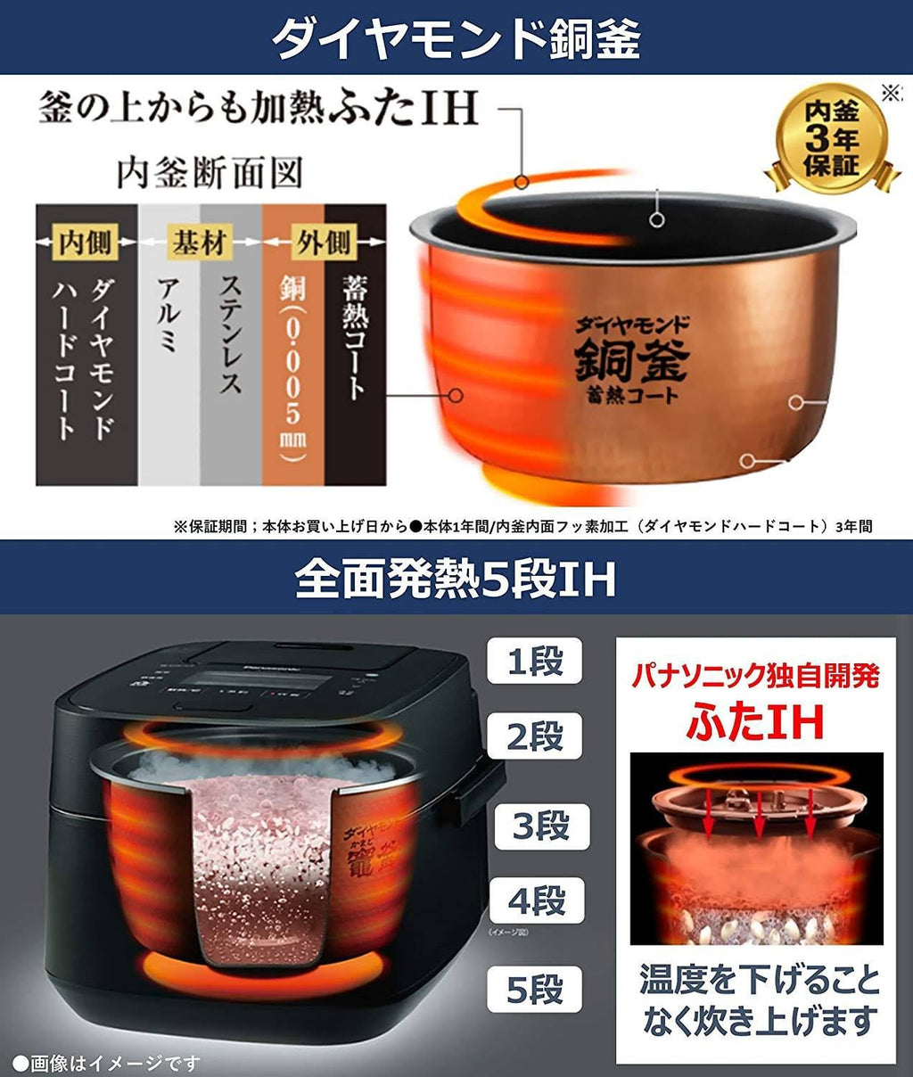 Black 5.5 Go IH Rice Cooker L249601