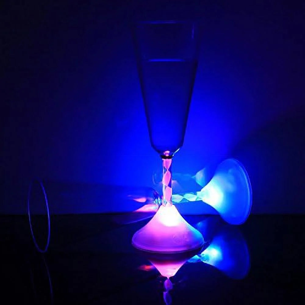 6 Oz LED Light Up Champagne Flutes Set Of 6 K76570
